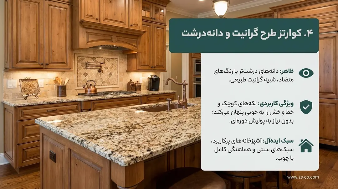 انواع کوارتز کابینت